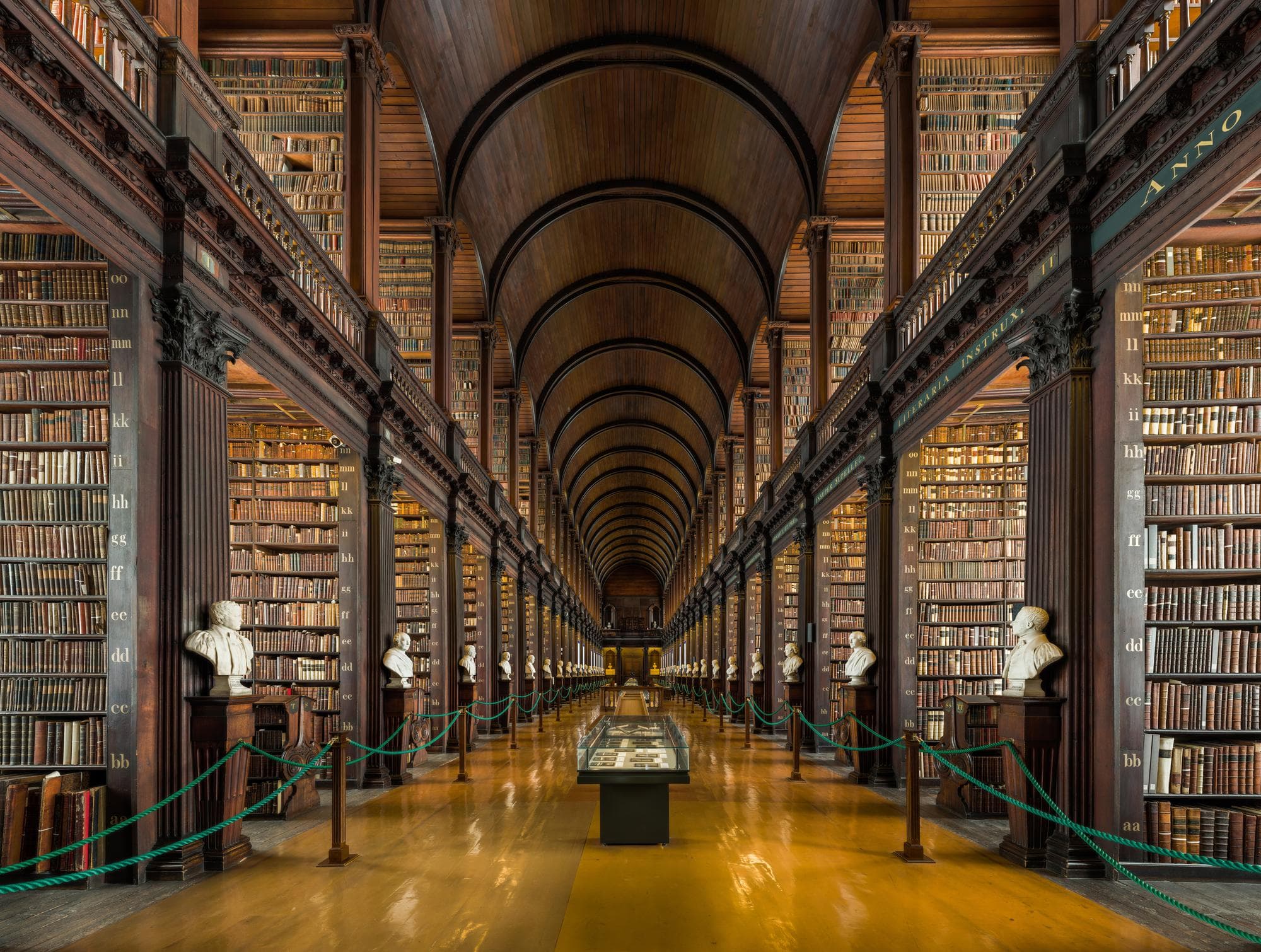 The Long Room at Trinity College Dublin — accumulated knowledge in service of judgement