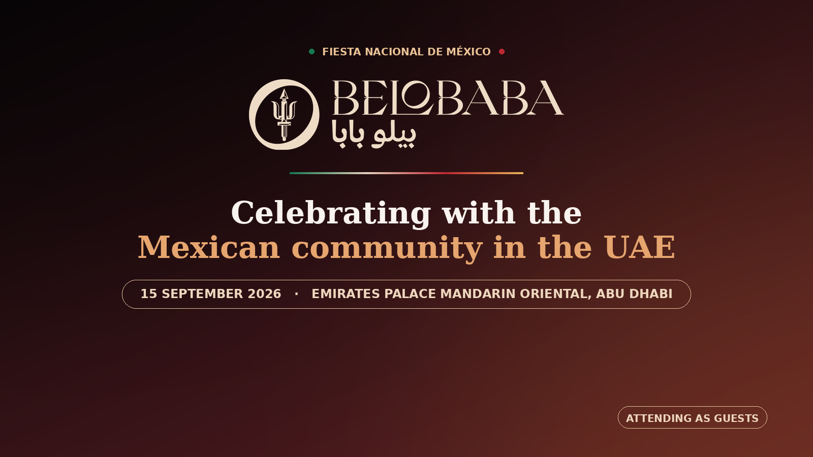 BELOBABA at the Fiesta Nacional de México in Dubai