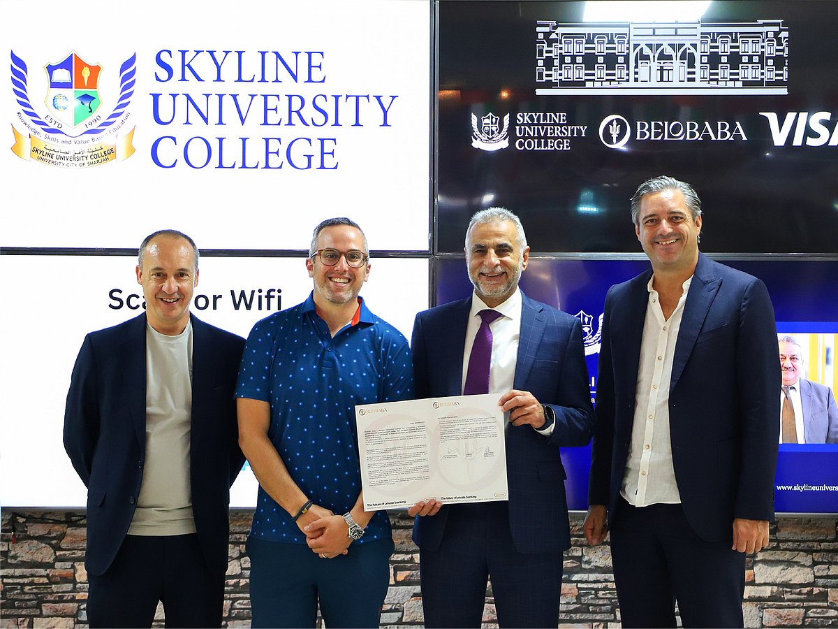 Tri-lateral agreement between Skyline University College, VISA and BELOBABA